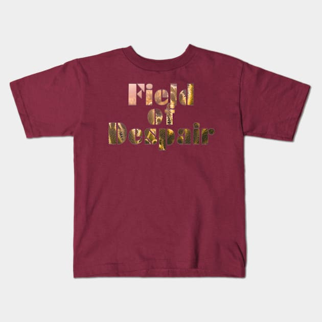 Field of Despair Kids T-Shirt by afternoontees